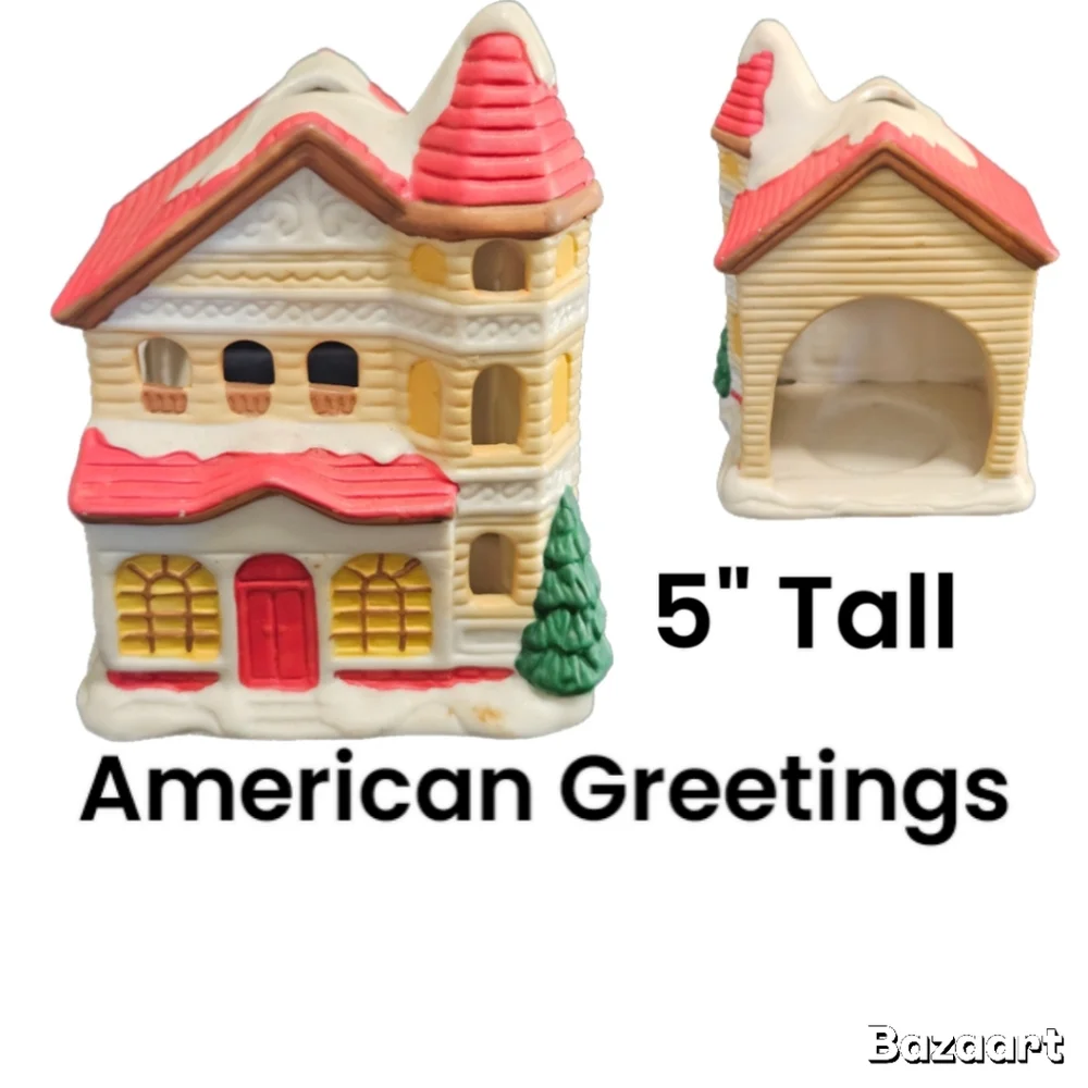 American Greetings Festive / Christmas Village / Tea Lights / Bundle Of Three - Picture 4 of 5
